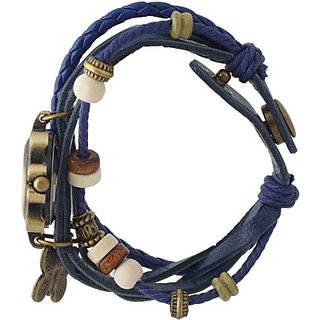 Butterfly bracelet designer blue watch for women and girlz view 2