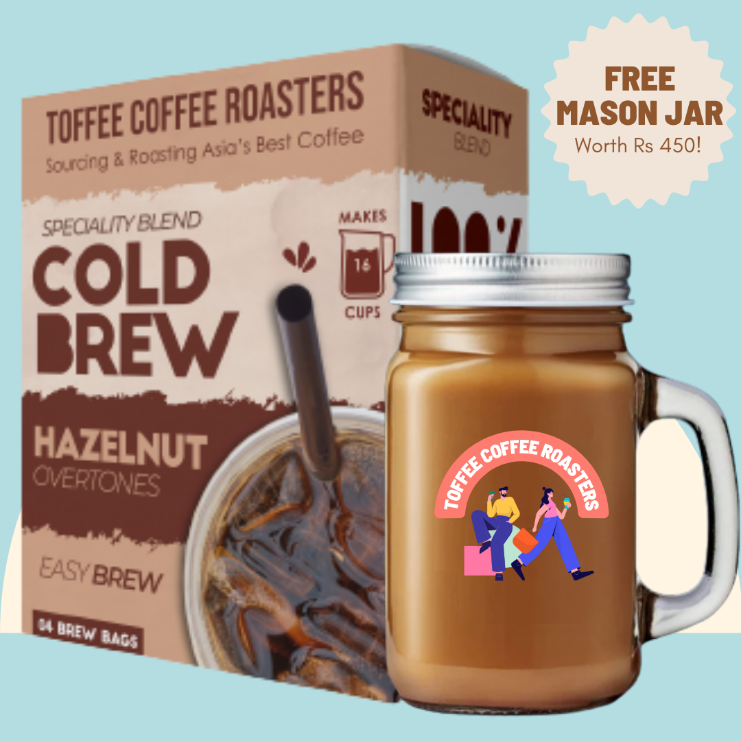 Hazelnut Cold Brew Bags | Free Mason Jar