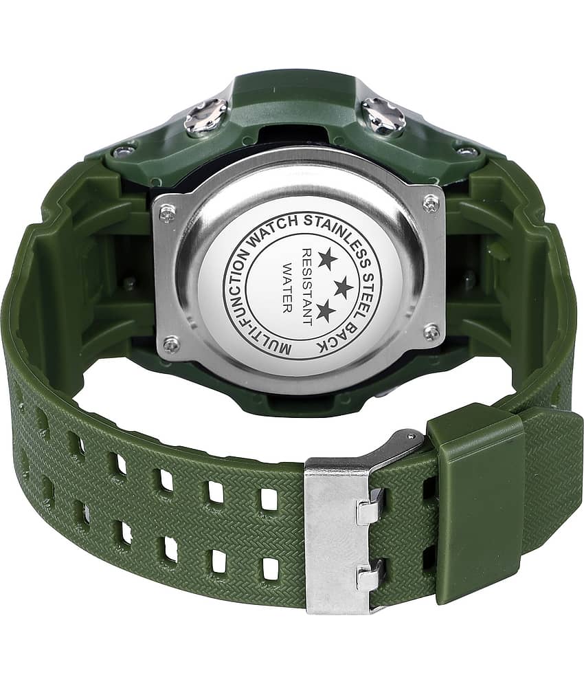 Hala Green Resin Digital Men's Watch view 2