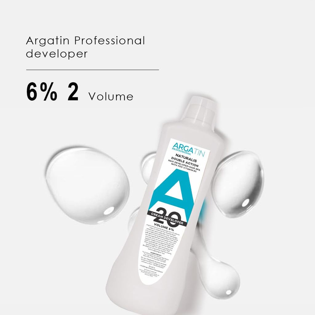 Professional Naturalis & Refecto Hair Color Developer 20 Volume 6% - 1000ml | Cream Developer for Hair Colour view 2