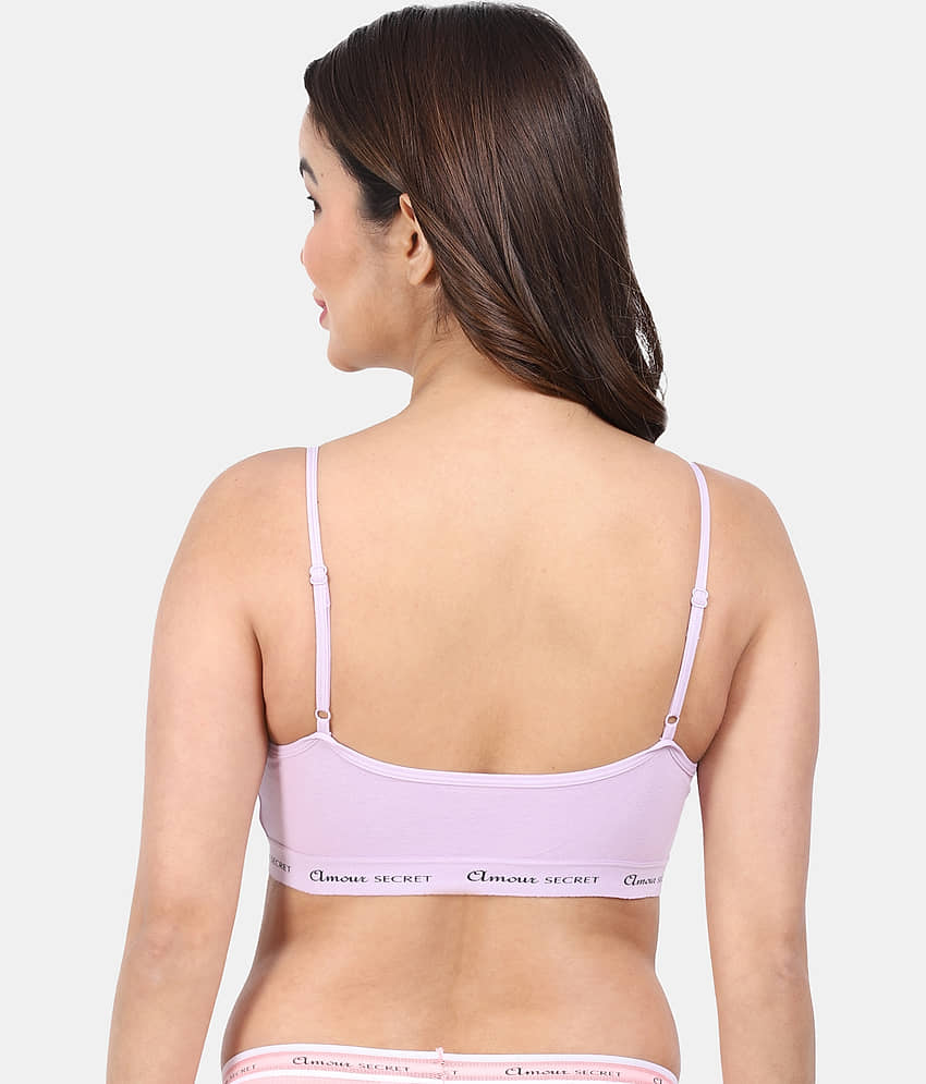 AMOUR SECRET Pack of 1 Cotton Blend Non Padded Teenage Bra For Women ( White ) view 2