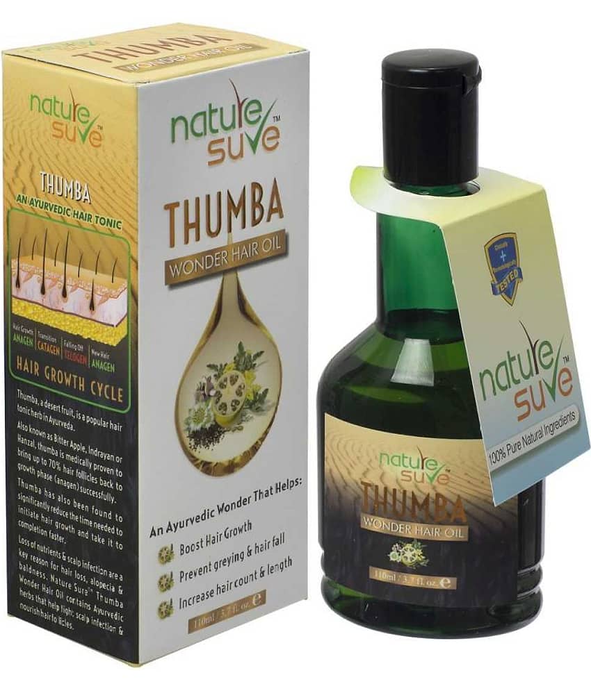 Nature Sure Thumba Wonder Hair Oil for Men and Women - 3 Packs (110ml Each) view 2