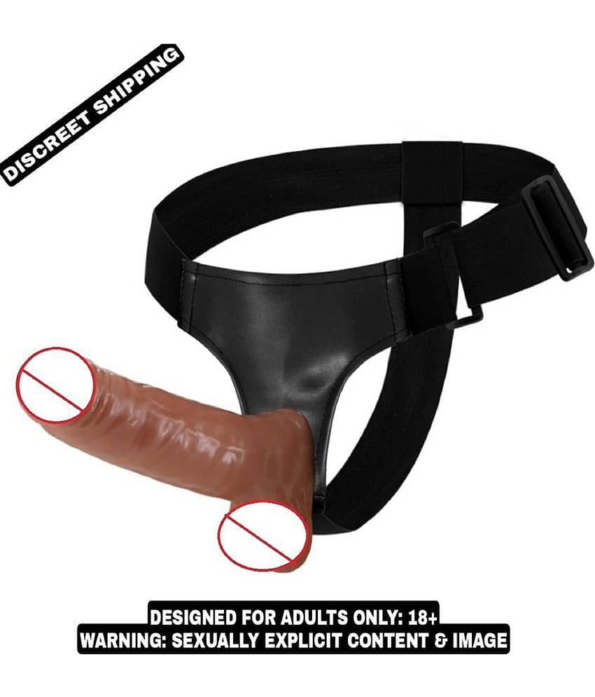 KNIGHTRIDERS 7 Inch Chocolate Strap On Artificial Solid Penis Dildo With Belt Sex Toy For Women view 2