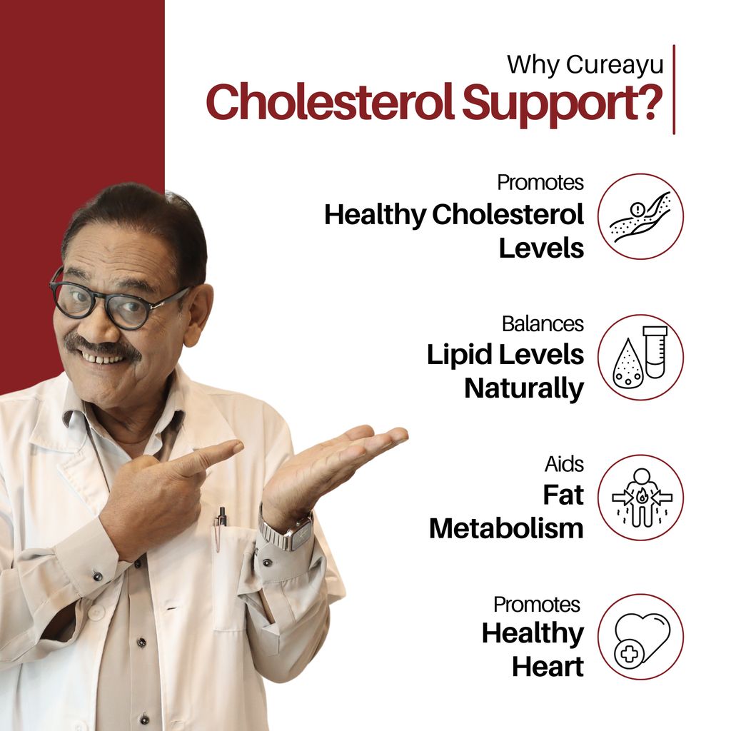 Cholesterol Support Capsules | Ayurvedic Lipid & Heart Health Support | For Healthy Cholesterol Levels & Fat Metabolism view 2