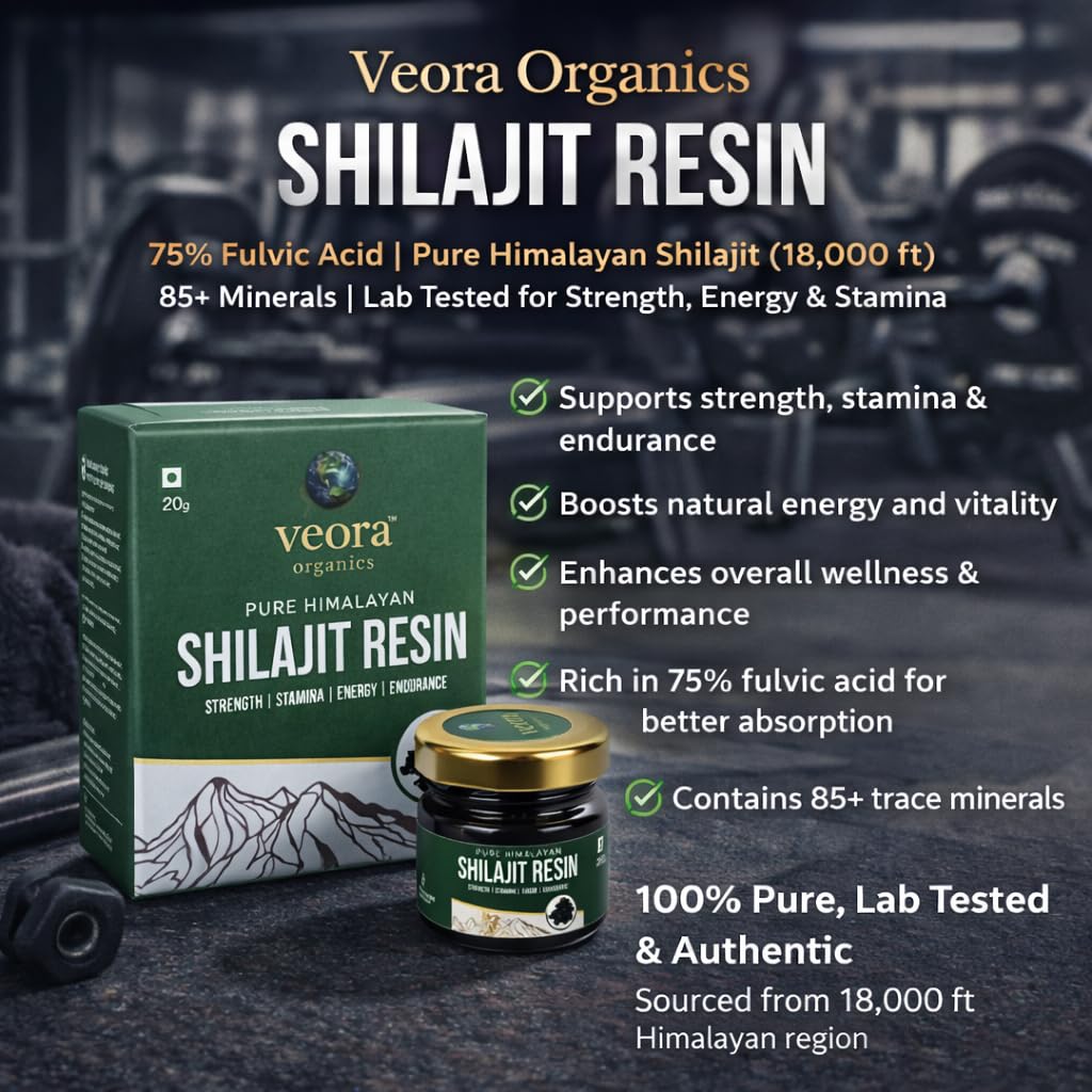 Veora Organics Shilajit Resin & Moringa Powder Combo | Pure Himalayan Shilajit (20g) with Natural Moringa Powder (200g) | Ayurvedic Energy, Strength & Stamina Support | Nutrient-Rich Herbal Superfood Combo view 2