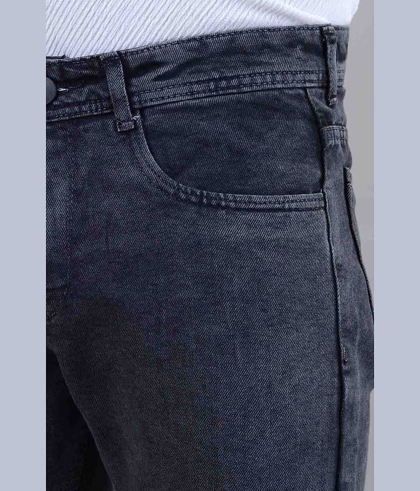 MOUDLIN Slim Fit Self Design Men's Jeans - Black ( Pack of 1 ) view 2