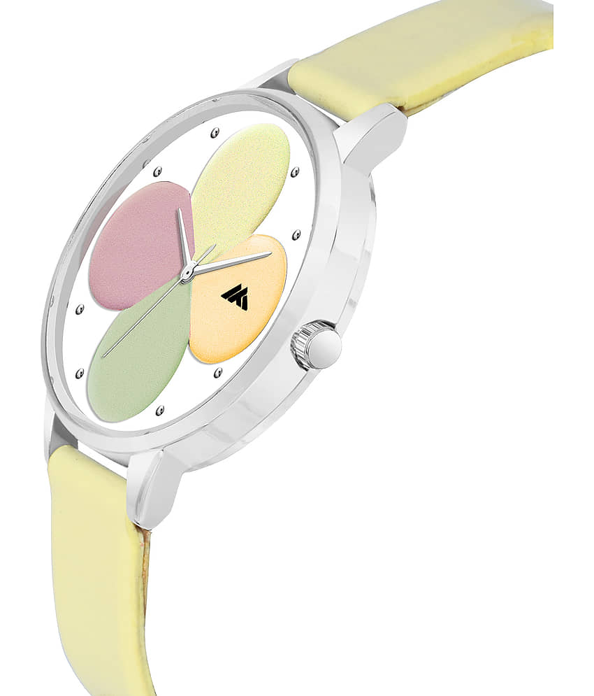 Trex Yellow PU Analog Womens Watch view 2