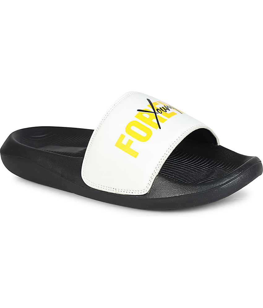 PERY PAO White Men's Slide Flip Flop view 2