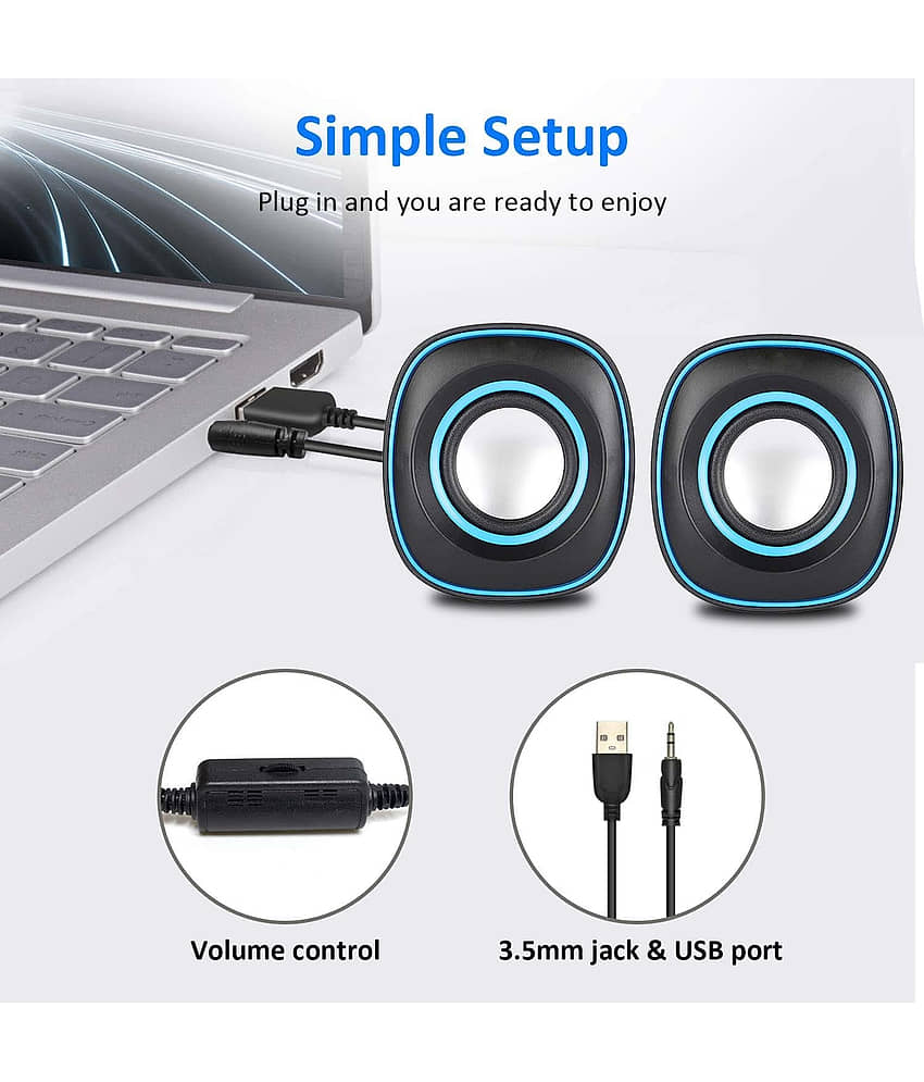 Terabyte TB 015 2.0 Speakers - Blue view 2