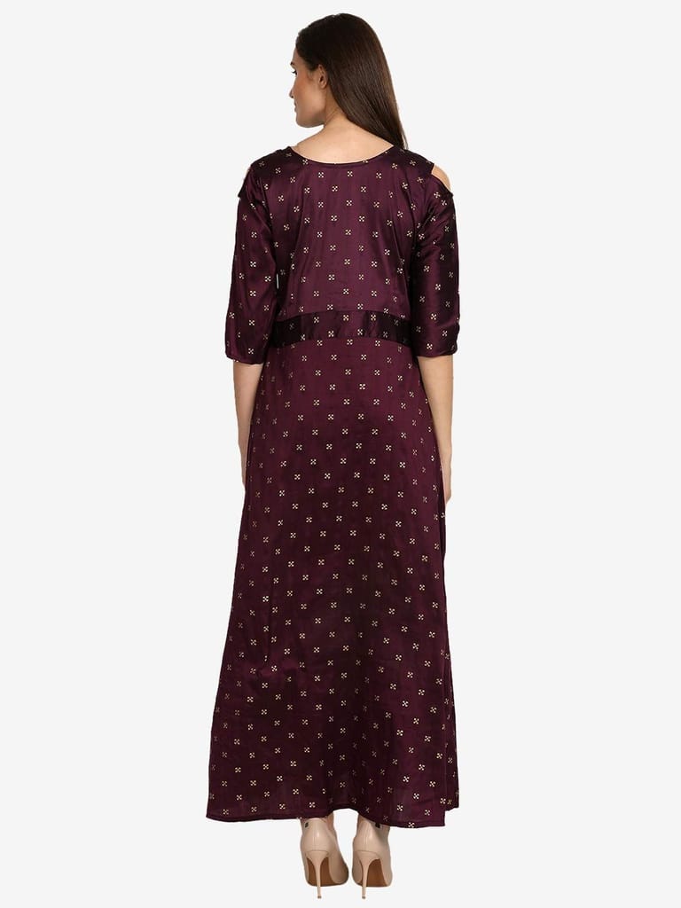 Florence Women's Art Silk Anarkali Dress Material view 2