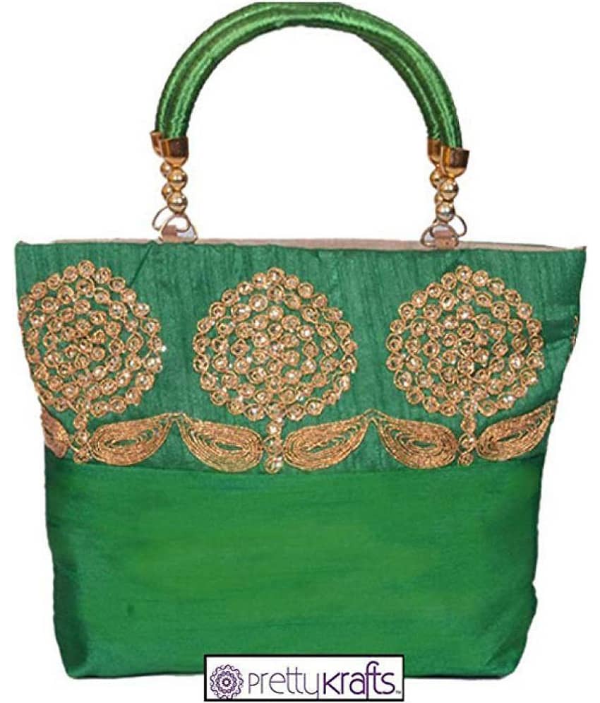 PrettyKrafts Green Cotton Handheld view 2