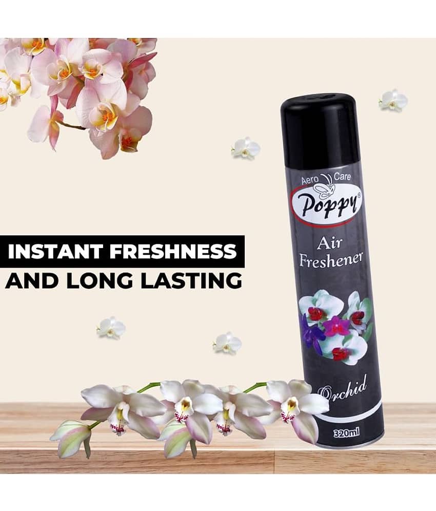 Aero Care Poppy Orchid Air Freshener Room Fragrant Spray A Wave of Freshness 320 ml (Pack of 1) view 2