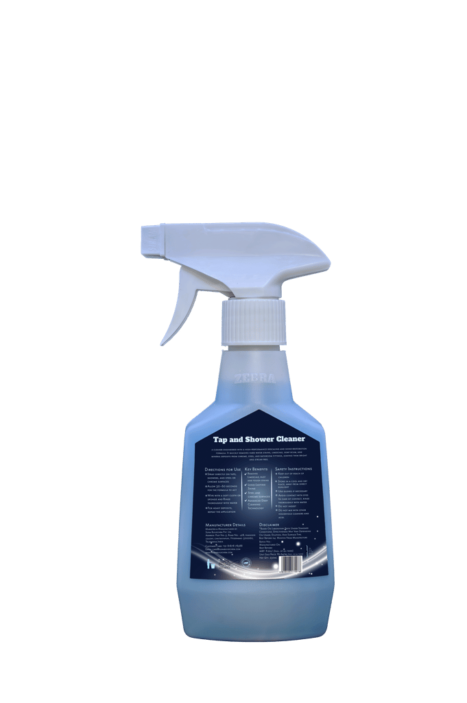 SUNA ZEBRA Tap and Shower Cleaner | Removes Hard Water Stains & Limescale | Chrome & Steel Shine |250 ml view 2