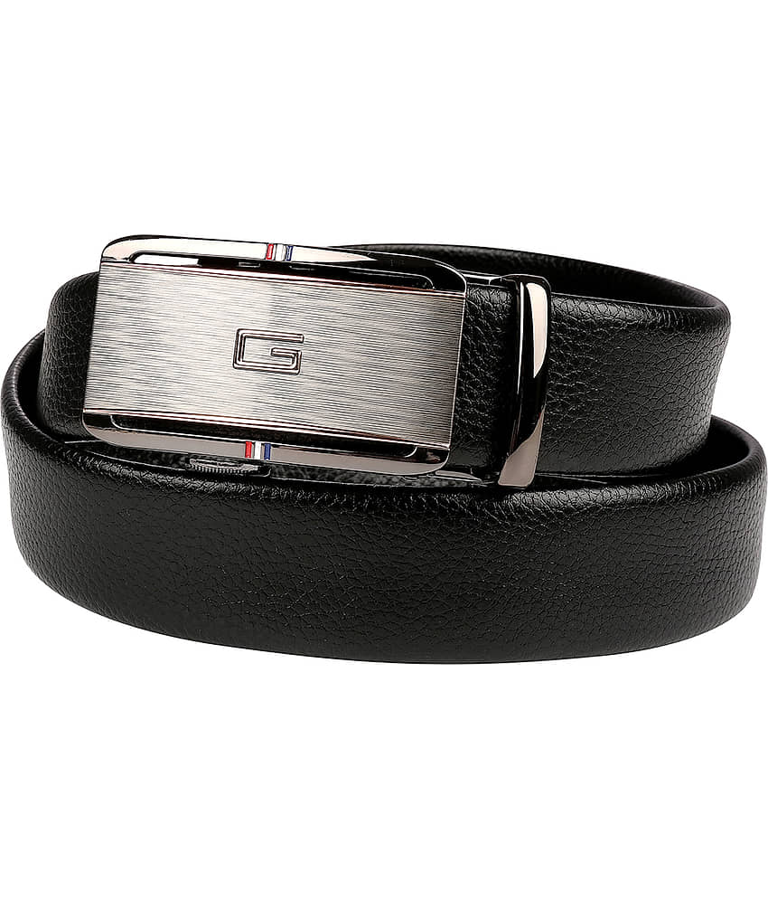 Edifier - Black Leather Men's Formal Belt ( Pack of 1 ) view 2