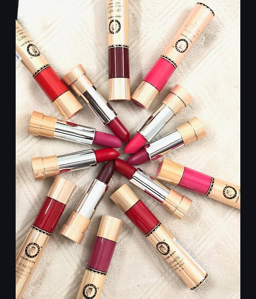 Colors Queen 2 in 1 Matte Finish Water Proof Lipstick Maroonn (Shade - 04)