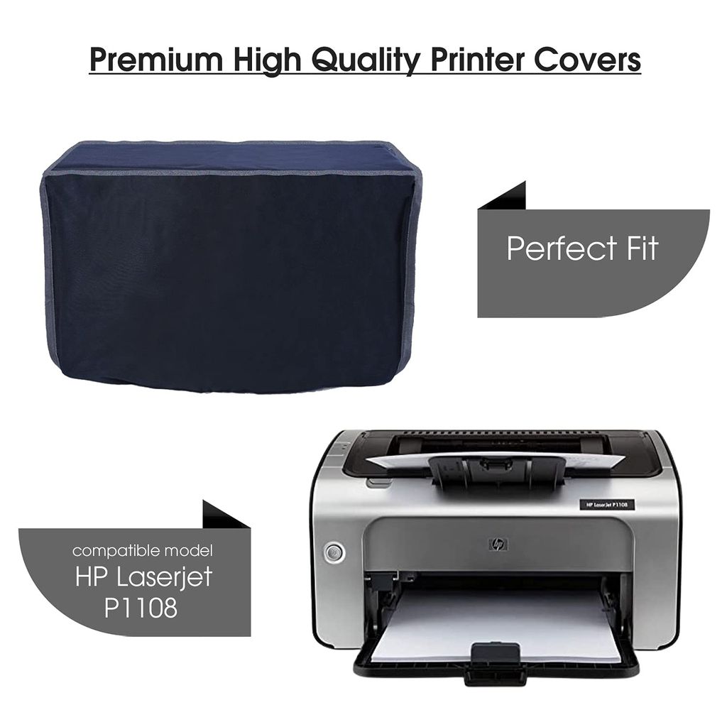Palap Super Premium Dust Proof Printer Cover for HP Laserjet P1108 (Black, 39.9 x 28.8 x 24.6 cm) view 2
