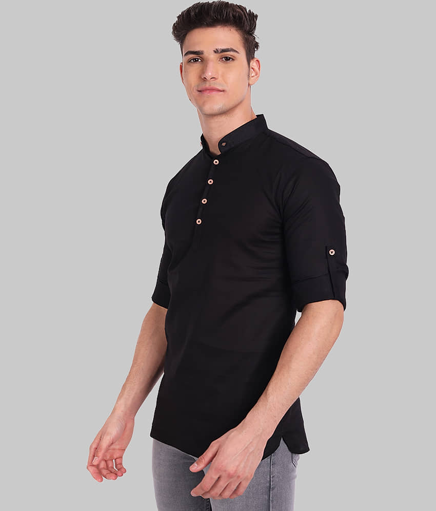 Vibe - Off-White Linen Slim Fit Men's Casual Shirt ( Pack of 1 ) view 2
