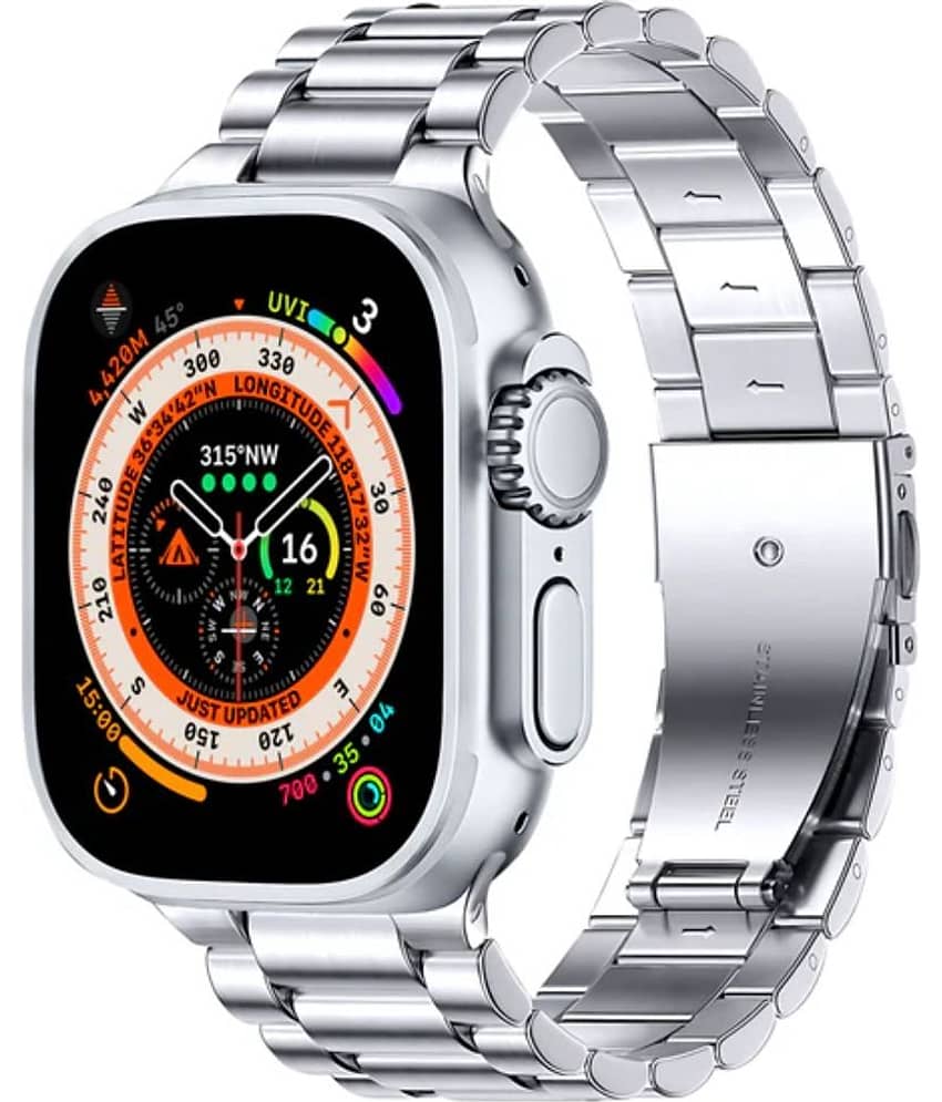 COREGENIX ULTRA Premium METAL with HD Display Silver Smart Watch view 2