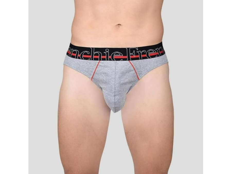 FRENCHIE Casuals 4002 Men Solid Cotton Briefs in Assorted Colours Pack of 2 - S view 2