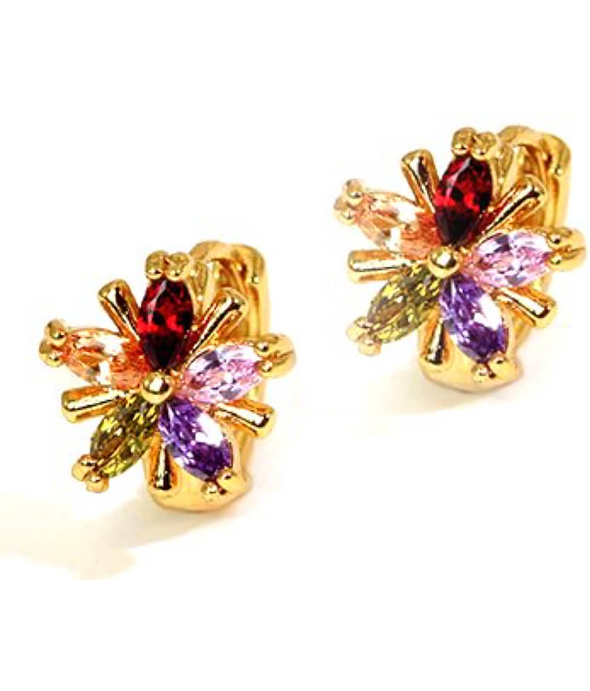 YOUBELLA Multicolor Danglers Earrings ( Pack of 1 ) view 2