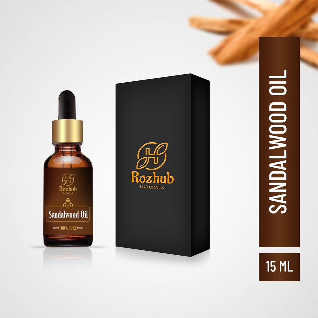 Rozhub Naturals Sandalwood Essential Oil 100% Pure and Undiluted - 15ml view 2