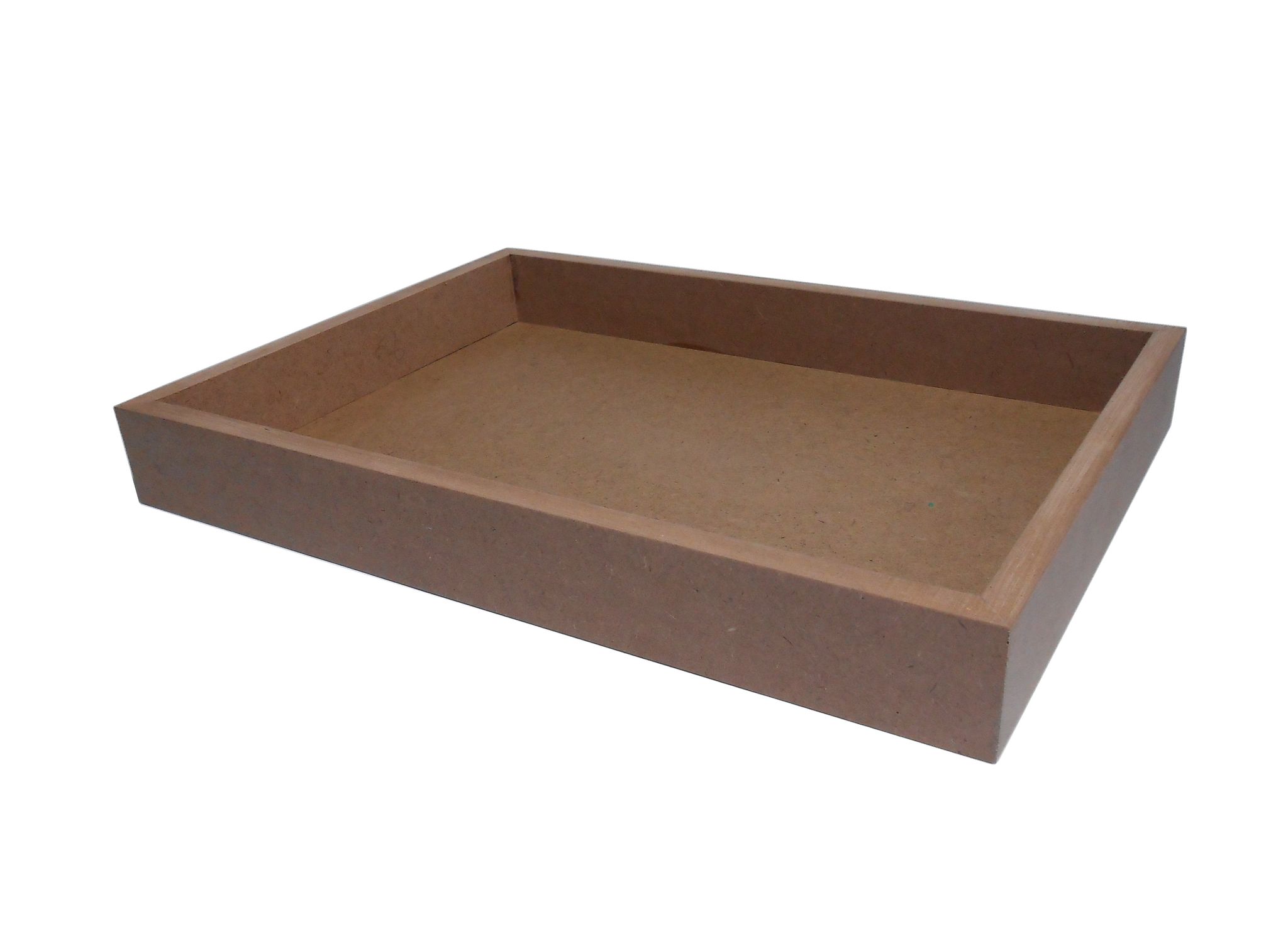 DEVESHA DIY Wooden Serving Tray - 14 × 10 Inch (Without Handle) | MDF Tray for Art, Craft, Decoupage & Decoration view 2