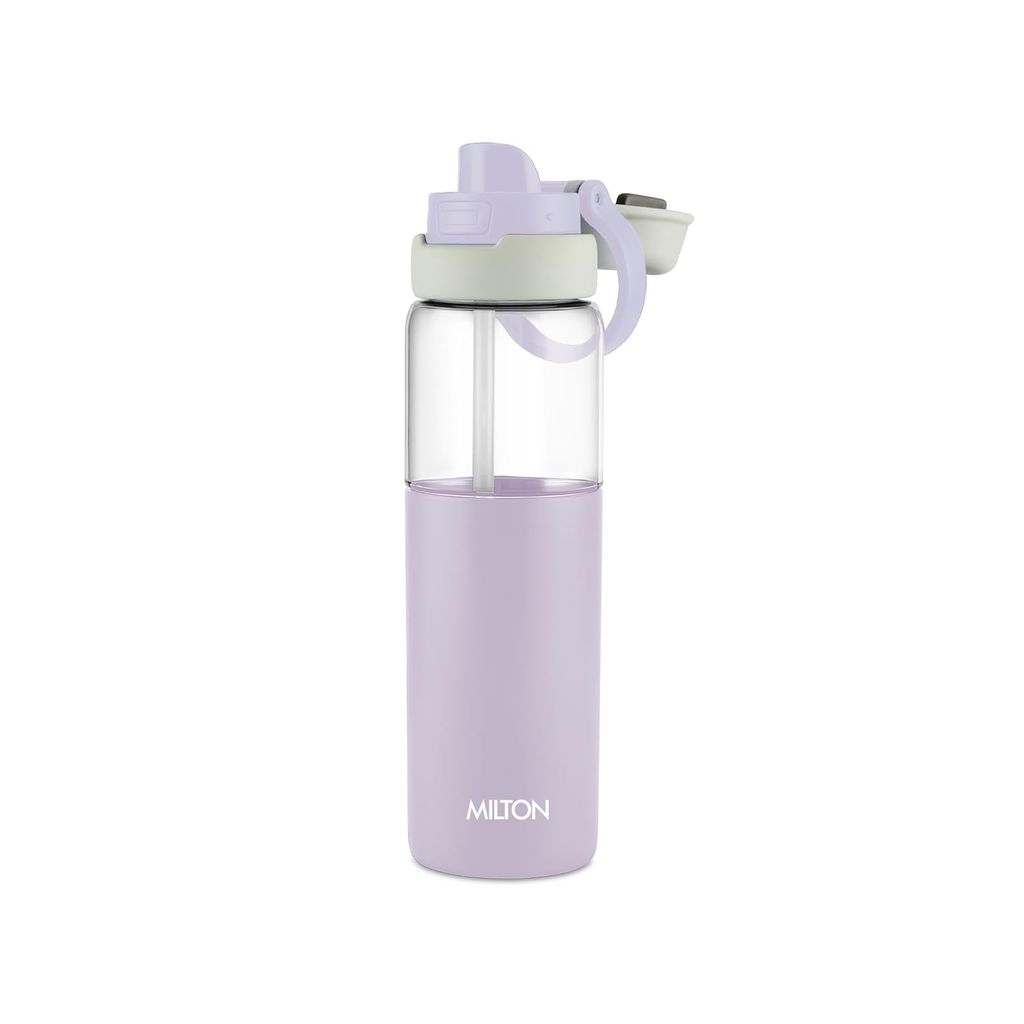 MILTON Navi 800 2-in-1 Lid Sip or Gulp Water Bottle 800 ml | Sturdy Handle I BPA Free| Food-Grade | One-Touch Open | Leak-Proof | Ideal for Office, School, College, Gym view 2