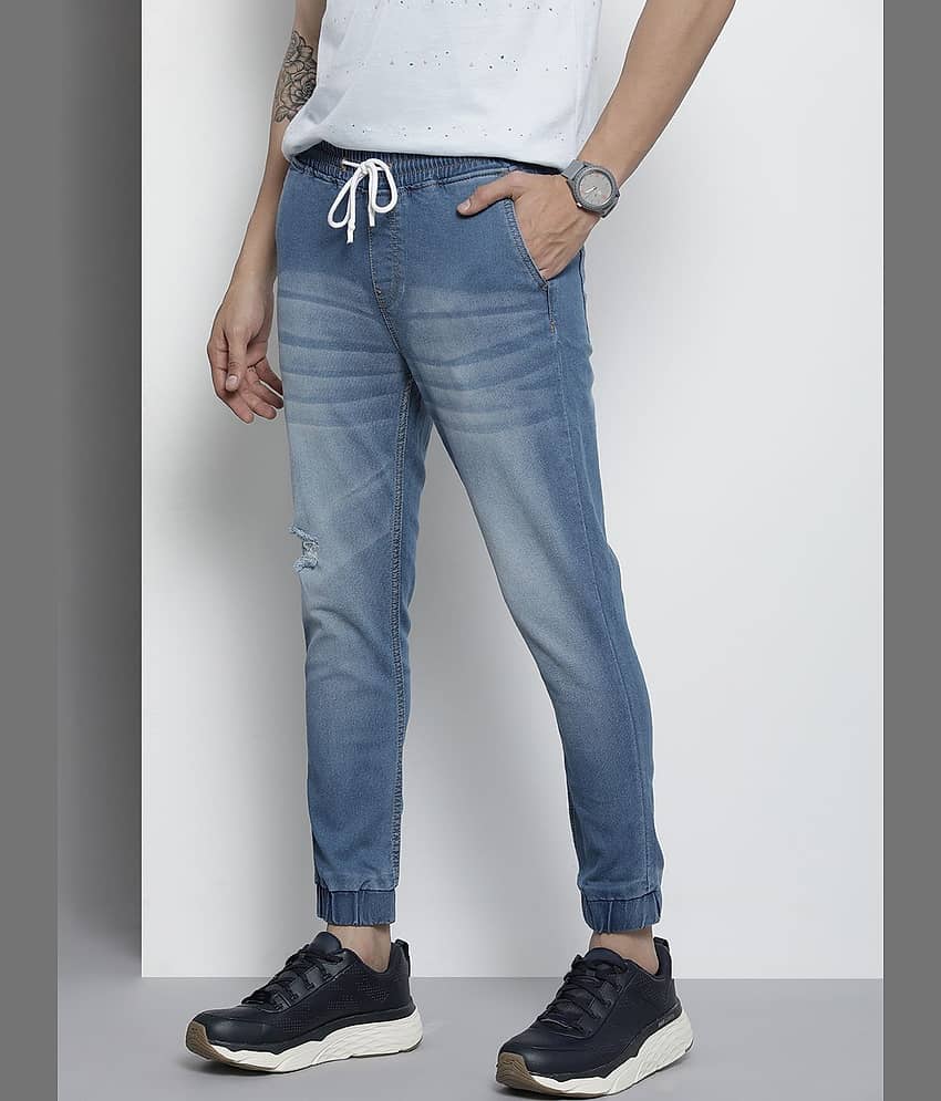 The Indian Garage Co. Slim Fit Solid Men's Jeans - Blue ( Pack of 1 ) view 2