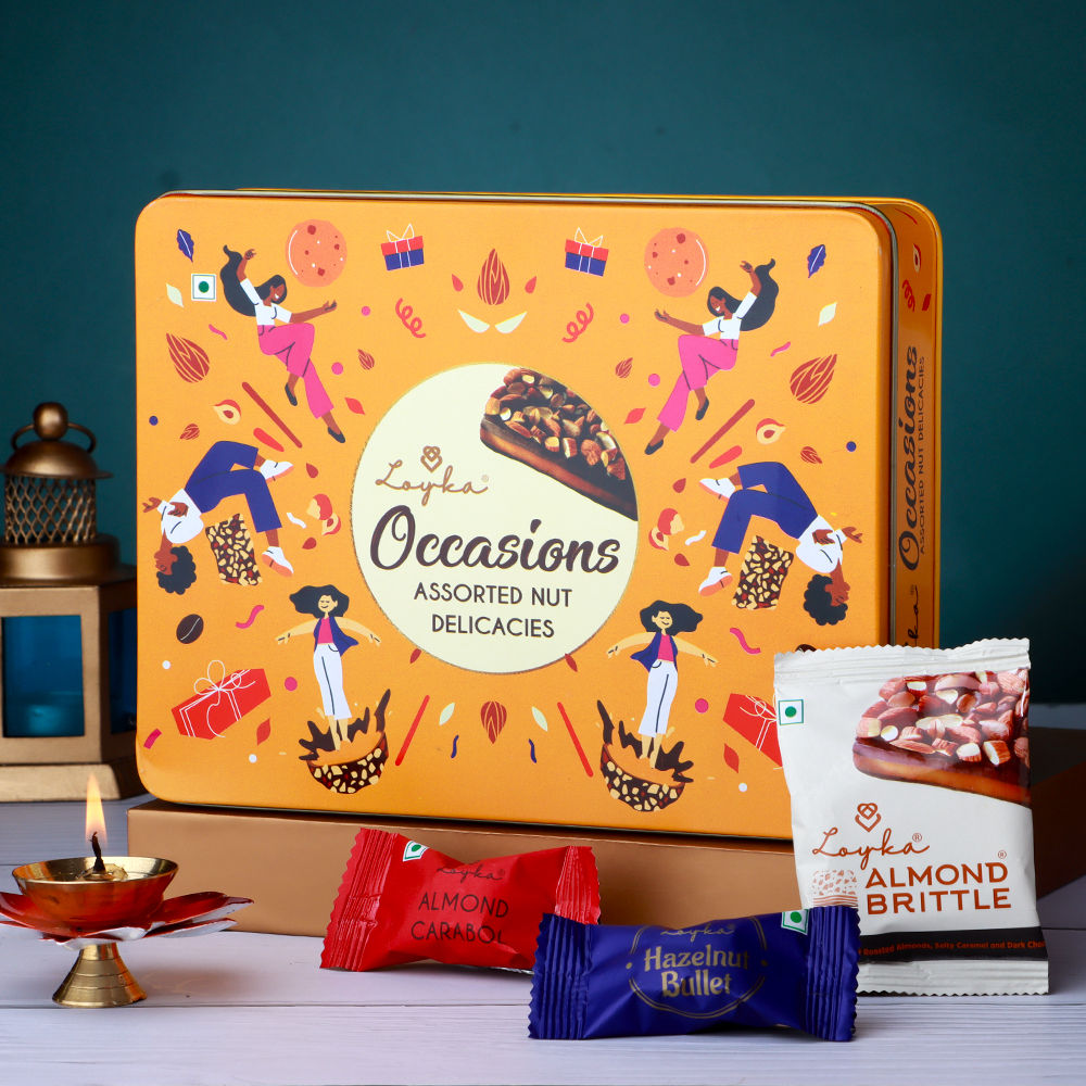 Loyka Occasions Assorted Nut Delicacies Box, 96 gm