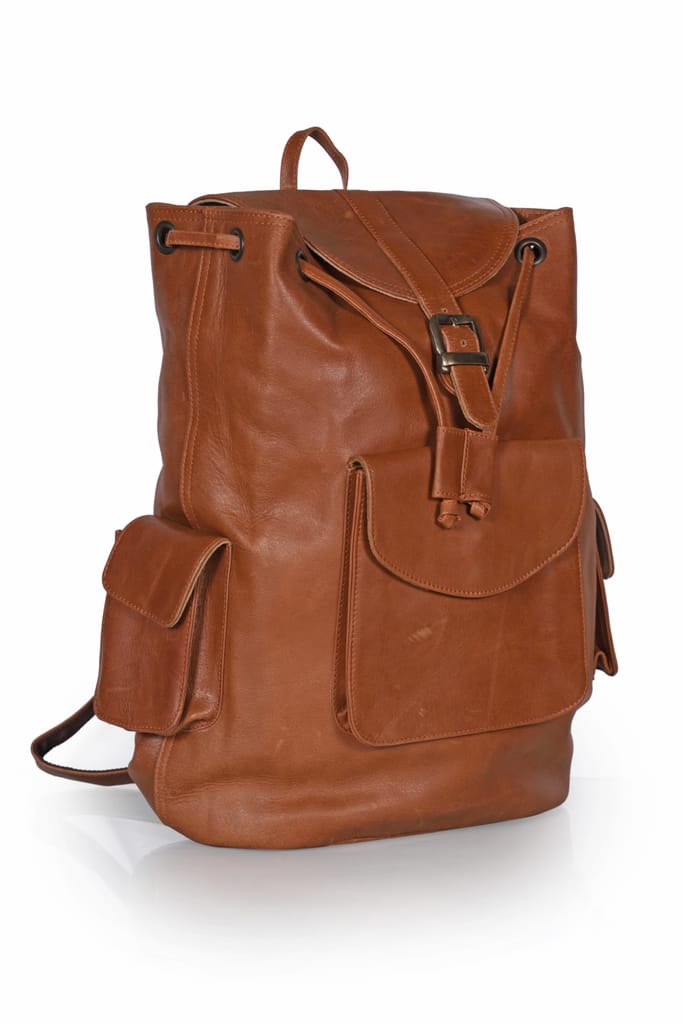 JITENDRA CHITARA ;Real Leather Dusky Semi Rucksack Backpack Leather Bag For Men Women Unisex view 2