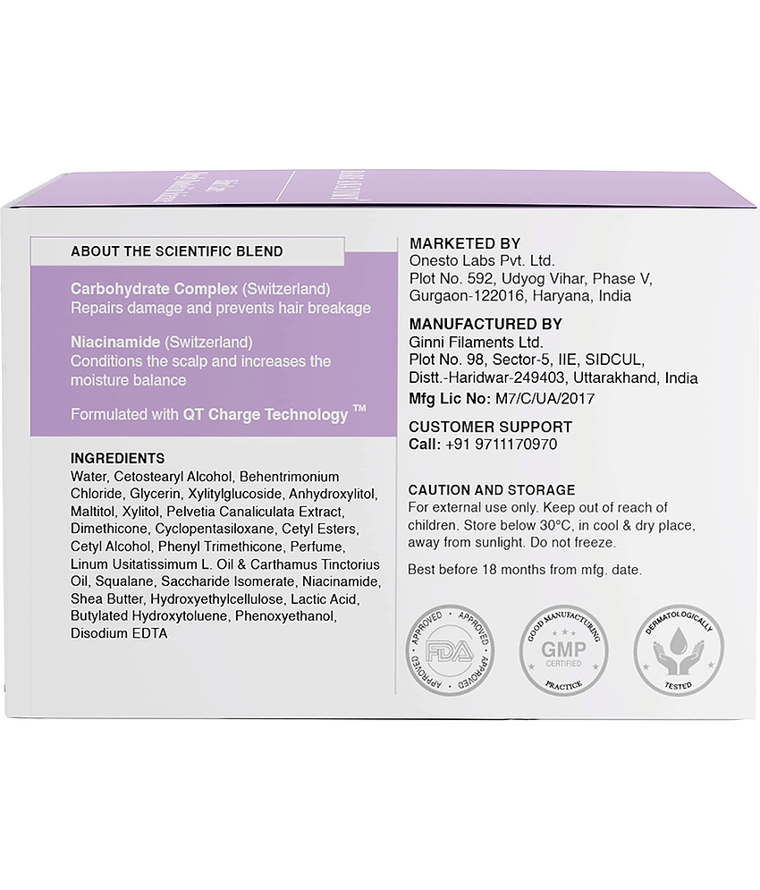 Bare Anatomy Niacinamide Ultra Smoothing Hair Mask Restores Smoothness & Texture, 250gm (Pack of 1) view 2