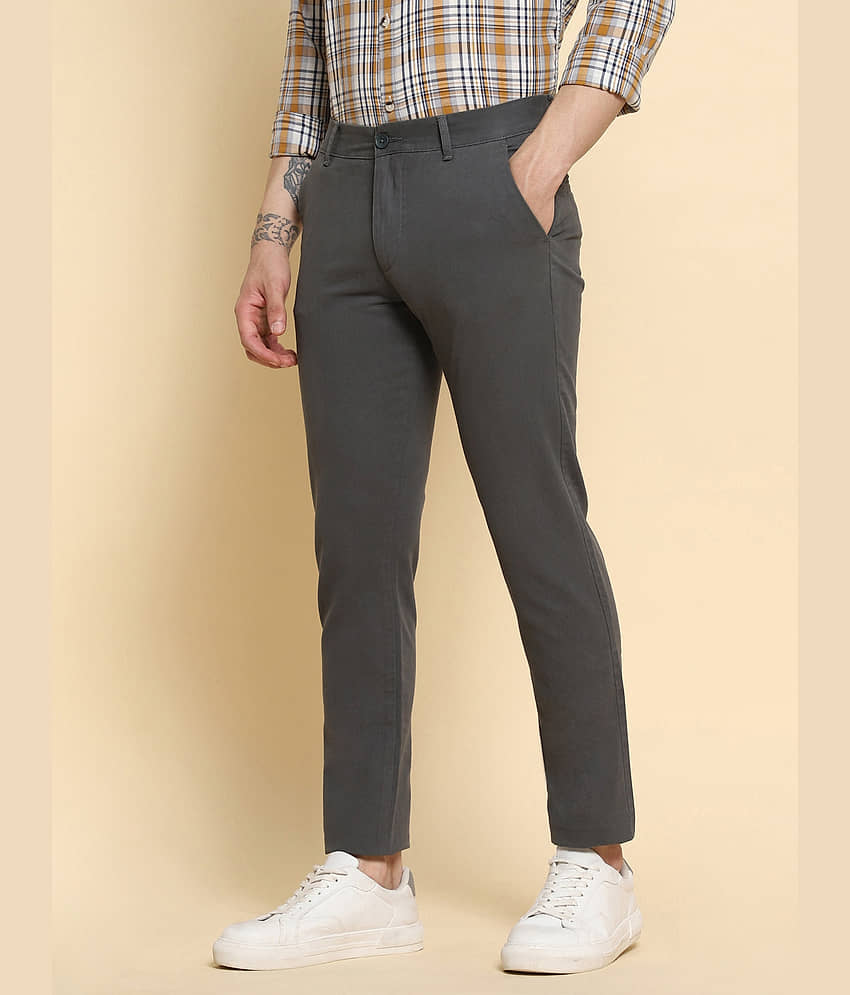 Dennis Lingo Grey Slim Chinos ( Pack of 1 ) view 2