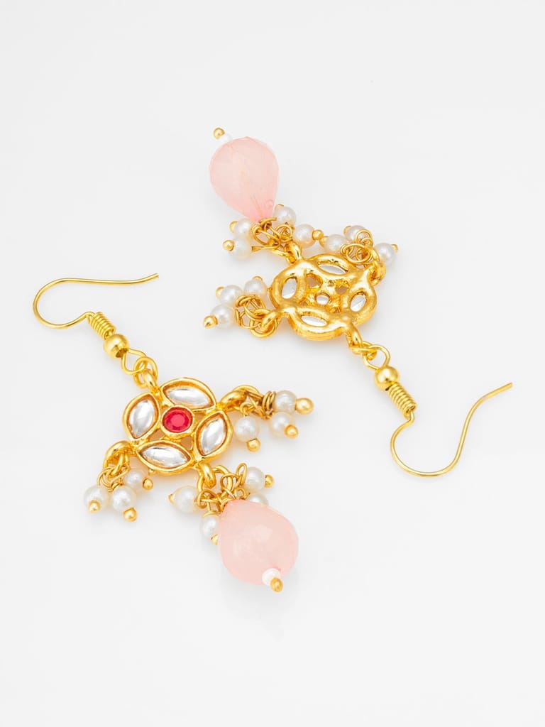 Morison Golden Dangle Earrings Effortless Charm view 2