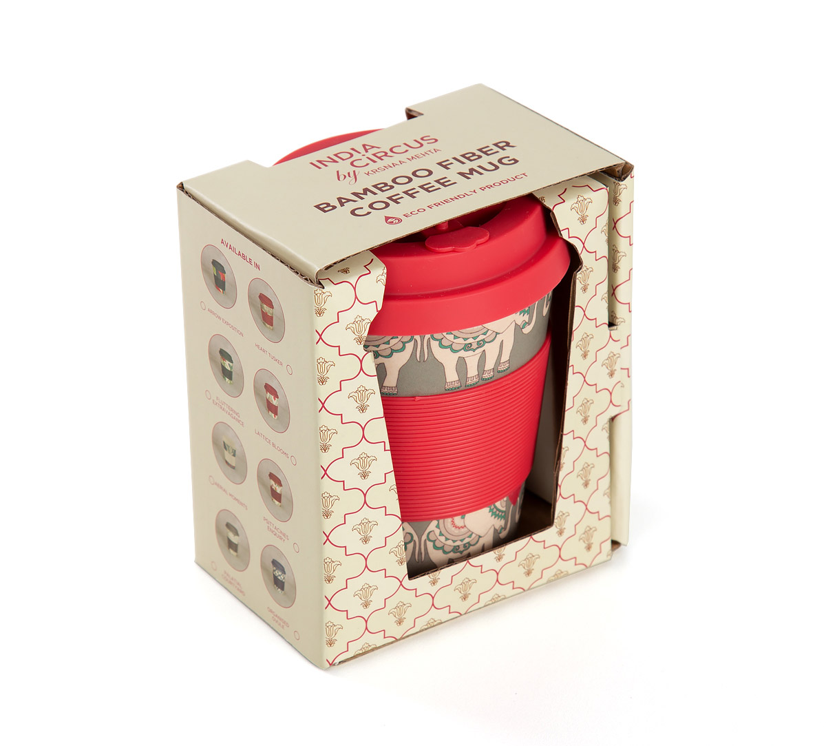 India Circus Heart Tusker Small Bamboo Frankie Cup view 2