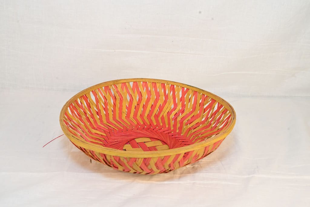 Handwoven Wicker Bamboo Basket view 2