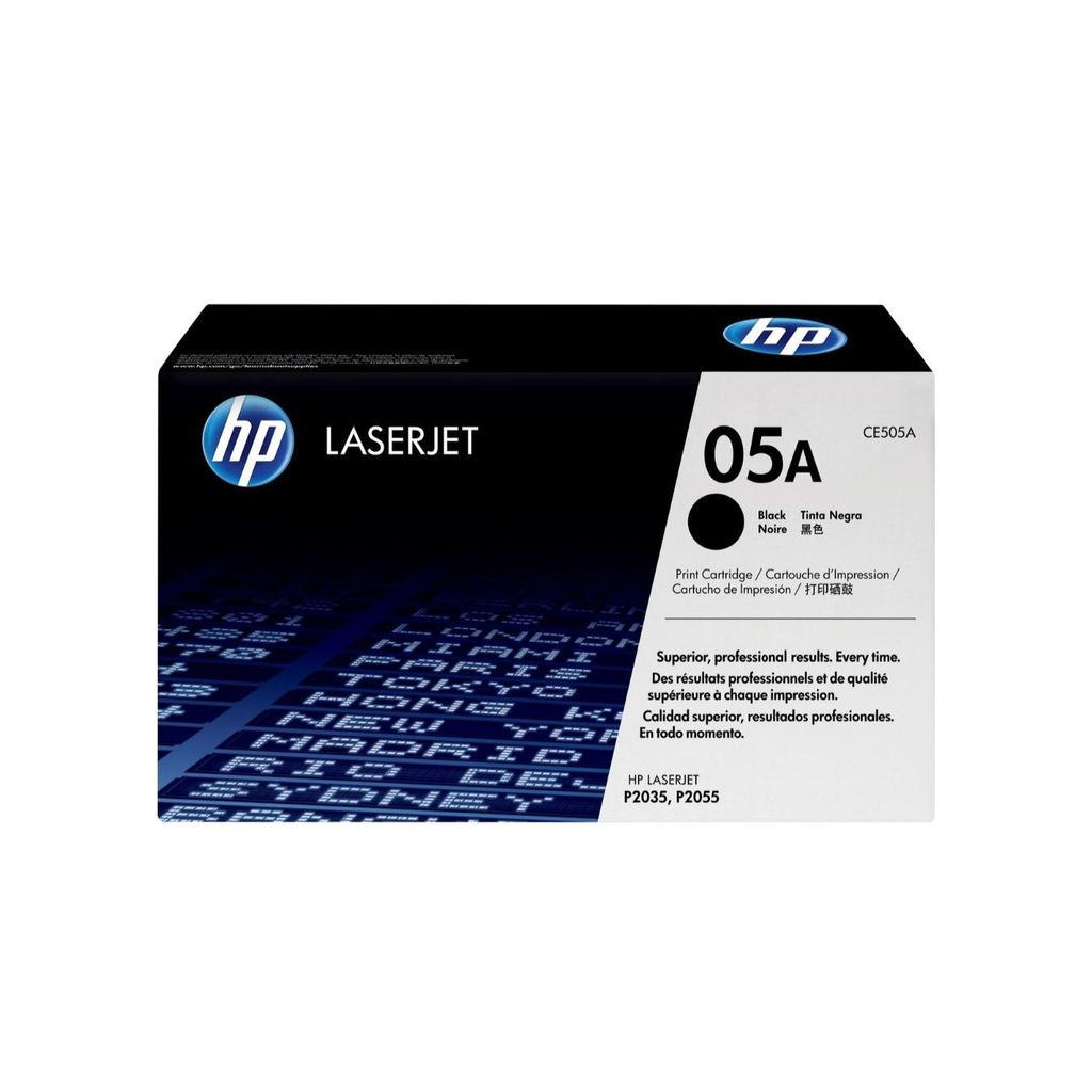HP 05A Black Original LaserJet Toner Cartridge (CE505A) view 2