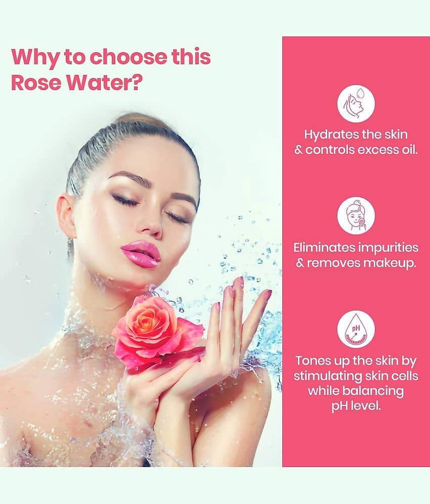 TNW - The Natural Wash Steam Distilled Rose Water Toner For Makeup Remover 100Ml view 2