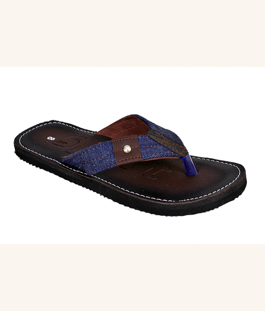 Crazy Bunny - Brown Men's Thong Flip Flop view 2