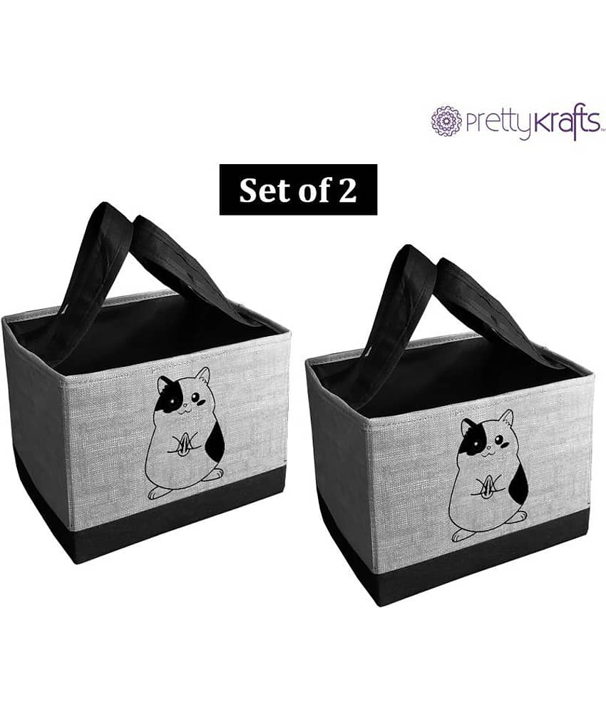 PrettyKrafts Toys storage Box, Storage organizer for kids, (Pack of 2) Sea Green view 2