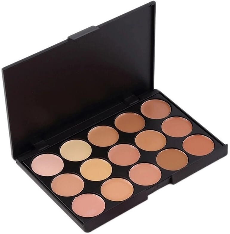 Professional 15 Color Concealer Palette with Angled Blending Brush for Flawless Coverage view 2