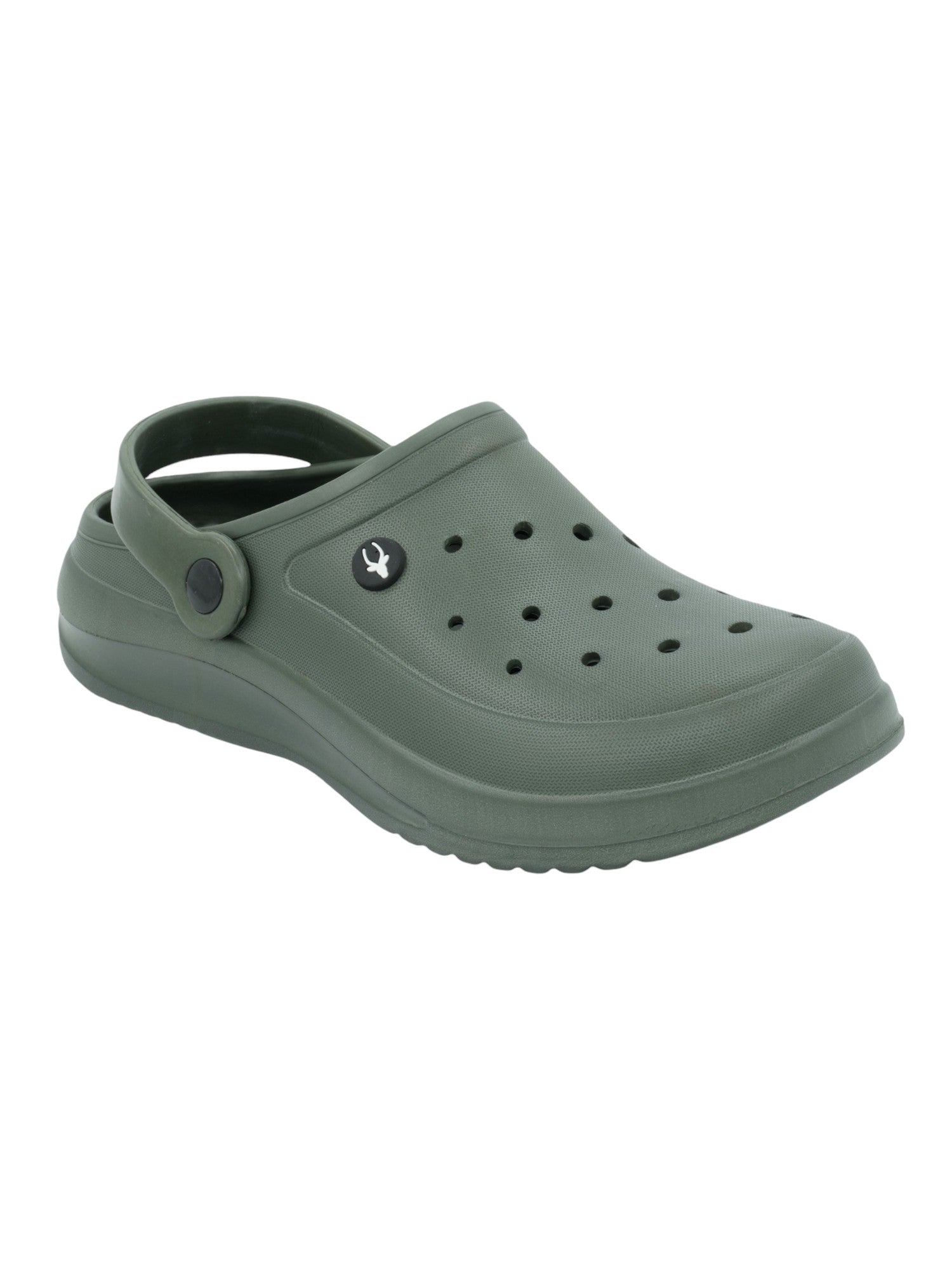 Hirolas® Men’s Ultra-Comfort Cushioned Fluffy Clogs Sliders - Green HROMCL07GRN view 2