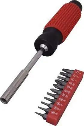 11-in-1 Magnetic Screwdriver Set, Rubber Grip, Multifunctional Combination Tool Set view 2