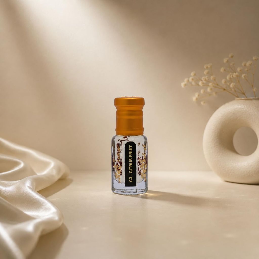 alnaqi fragrances Citrus Fruit Attar | Perfume Oil, Alcohol-Free Roll-On | Bergamot & Sweet Orange Top Notes, Neroli & Petitgrain Heart | Musk & Light Amber Base | Long-Lasting Unisex view 2