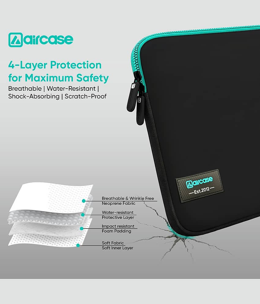 Aircase Green Laptop Sleeves view 2