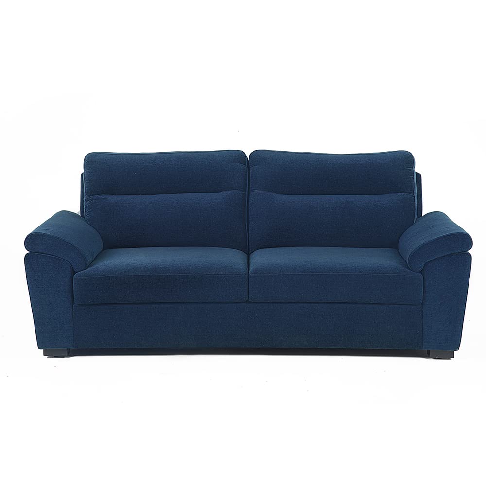 Lounger 3 Seater Sofa (Fabric, Cobalt Blue) view 2