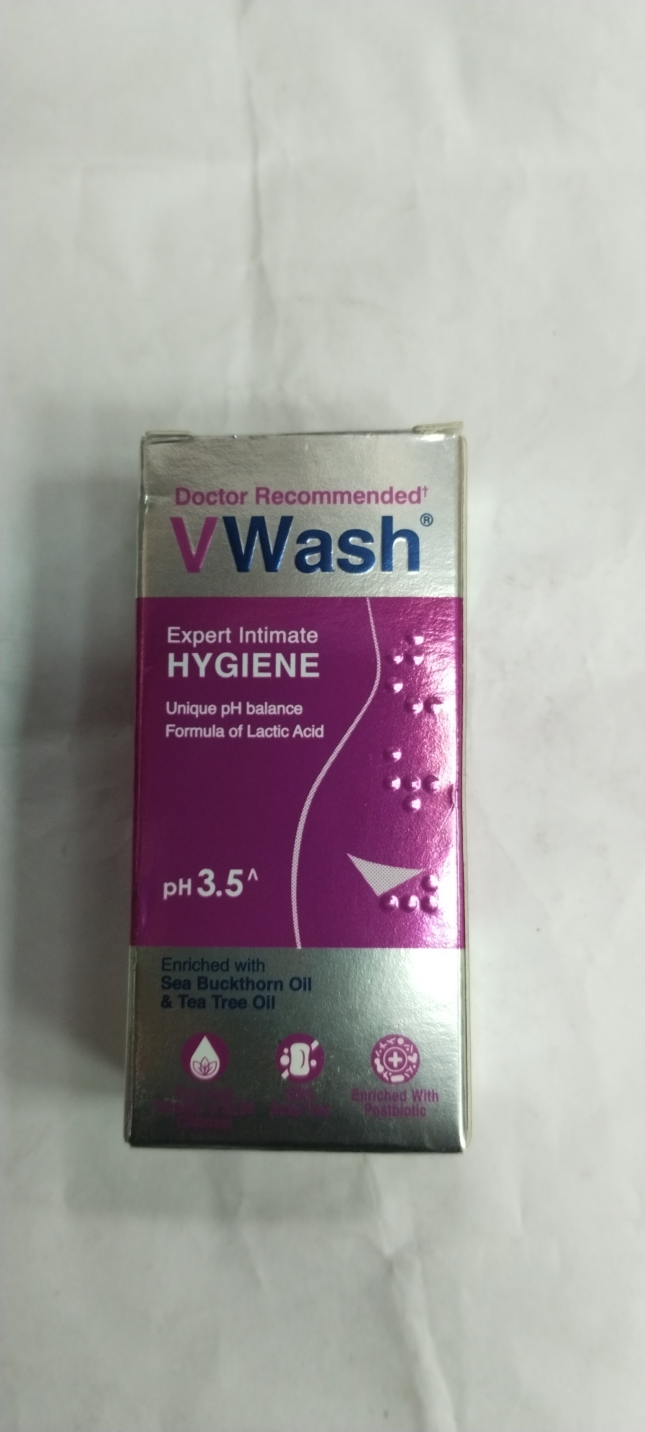 Vwash® Expert intimate Hygiene Unique ph balanco Ph 3.5^