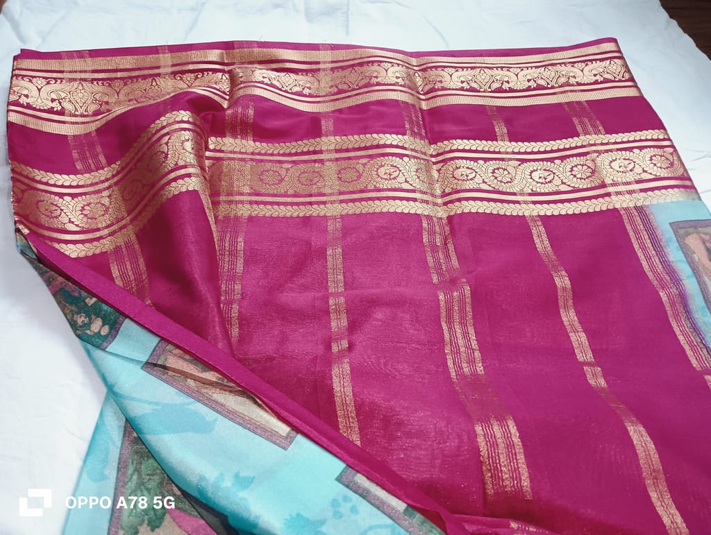 Kalamkari Crape Silk view 2