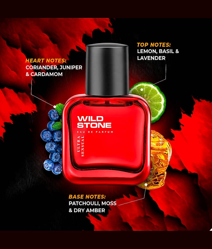 Wild Stone Ultra Sensual, Forest Spice & Hydra energy Perfume for Men - Each 30 Ml (Pack of 3) view 2