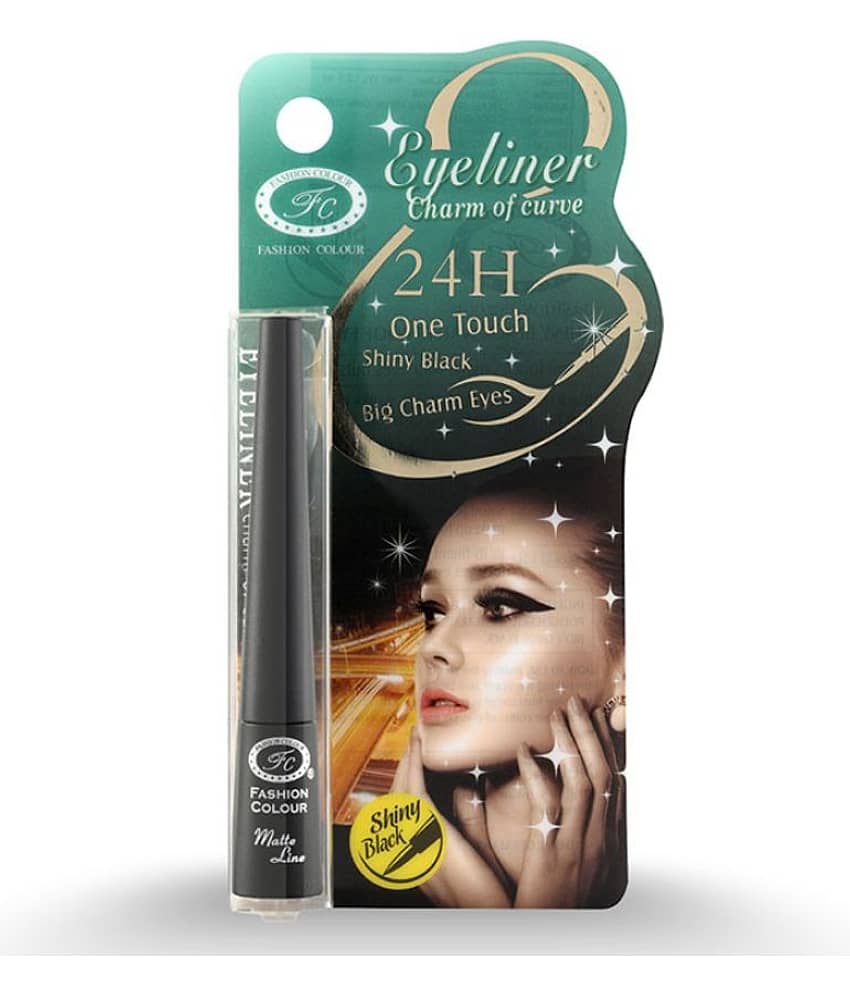 Fashion Colour - Jet Black Glossy Eye Liner Pencil ( Pack of 1 ) view 2