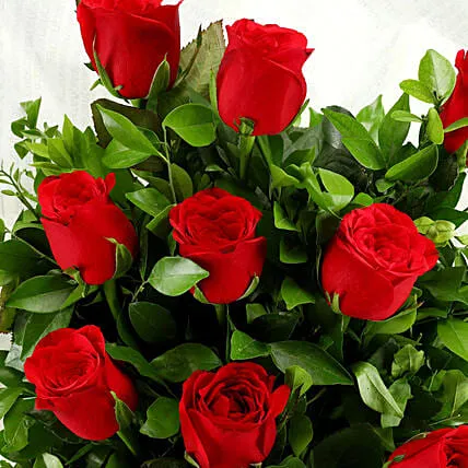 Elegant Vibes Red Roses Bouquet view 2